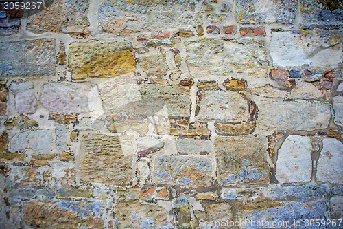 Image of old, medieval abbey wall