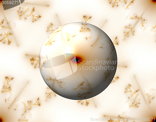 Image of Golden Fractal Gloabe