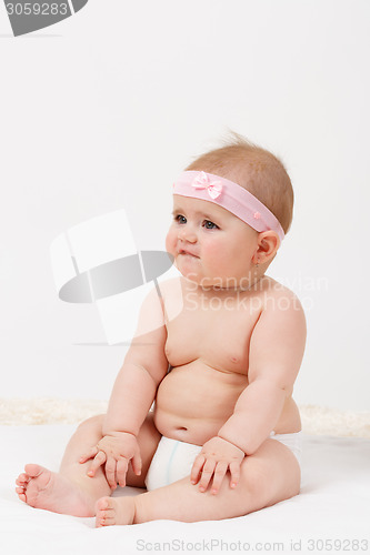 Image of grinning infant baby