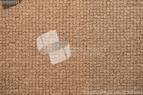 Image of Close up beige color carpet texture