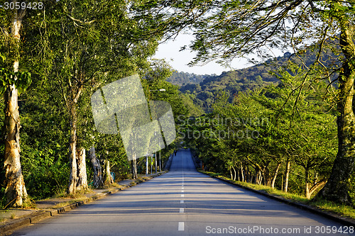 Image of road in mountains 