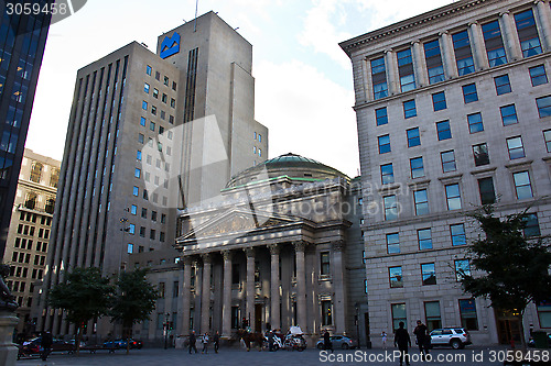 Image of MONTREAL / CANADA - September 12, 2014:  The Bank of Montreal (B