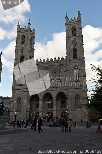 Image of MONTREAL / CANADA - September 12, 2014:  The Notre-Dame of Montr