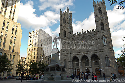 Image of MONTREAL / CANADA - September 12, 2014:  The Notre-Dame of Montr