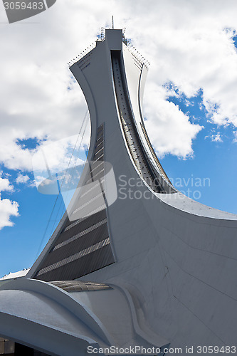 Image of The tower of the Olympic Stadium in Montreal, Canada
