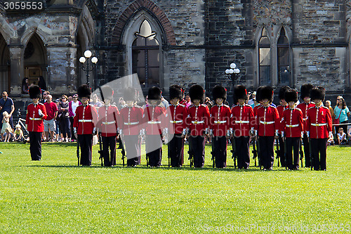 Image of OTTAWA, ONTARIO/CANADA - AUGUST 10, 2013: Changing of the Guard 