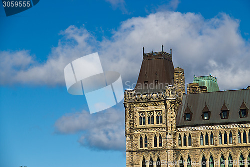 Image of Details of the architecture of the Canadian Parliament