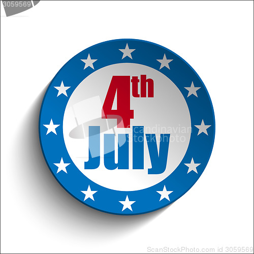 Image of United States Independence Day Button