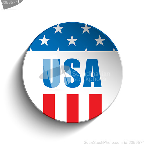 Image of United States Independence Day Button