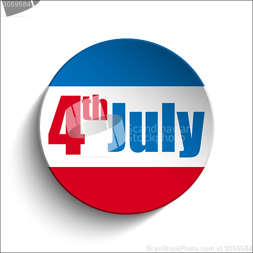 Image of United States Independence Day Button