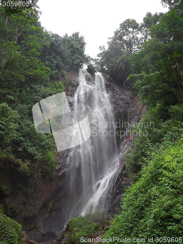 Image of waterfall in Sri Lanka