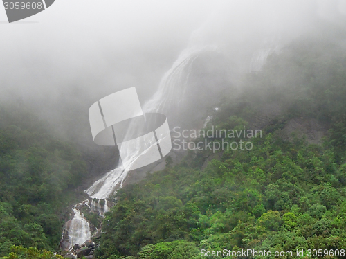 Image of waterfall in Sri Lanka