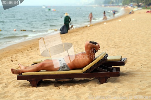 Image of The man on the beach