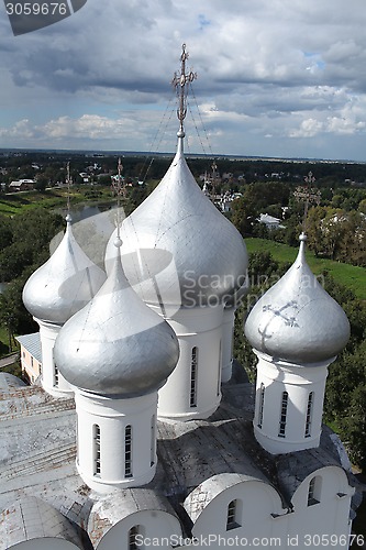 Image of  Church domes top view