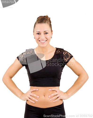 Image of Young professional gymnast woman