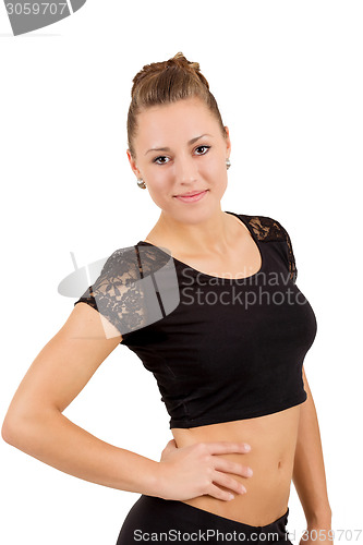 Image of Young professional gymnast woman