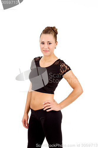 Image of Young professional gymnast woman