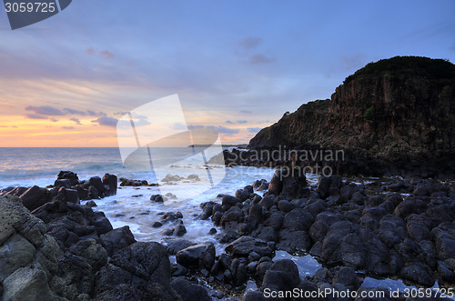 Image of Volcanic rocks of Minamurra at low tide