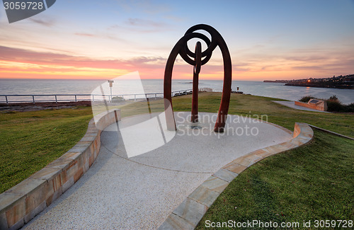 Image of Bali Memorial  Coogee Beach Australia  at sunrise