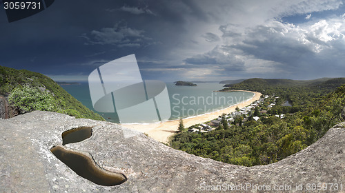 Image of Heavy clouds over Pearl Beach Central Coast Australia