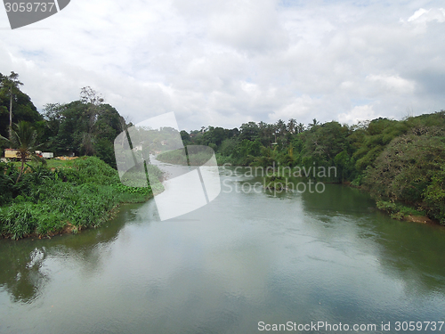 Image of waterside scenery in Sri Lanka