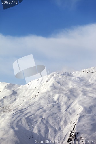 Image of Off-piste slope in nice day