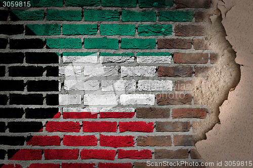 Image of Dark brick wall with plaster - Kuwait
