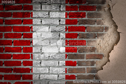Image of Dark brick wall with plaster - Peru