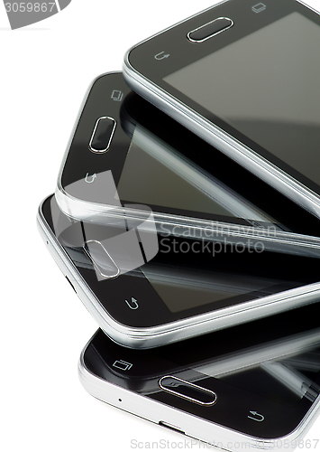 Image of Stack of Smartphones