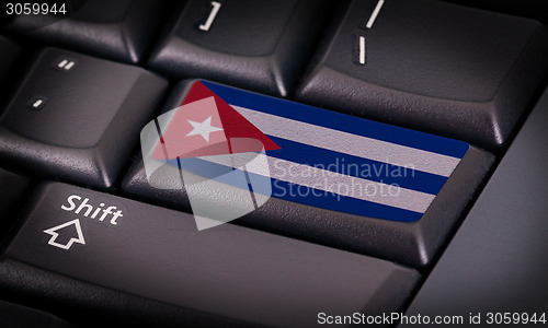 Image of Flag on keyboard