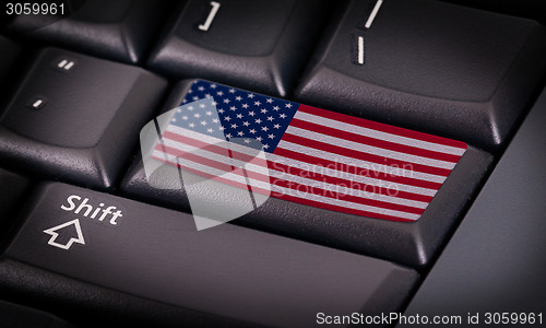 Image of Flag on keyboard