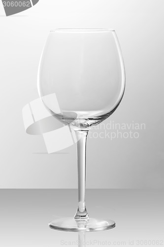 Image of Empty Bordeaux glass