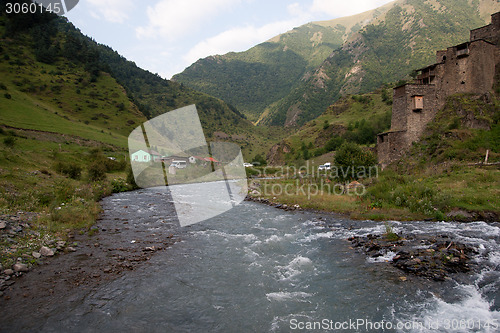 Image of Shatili town castle