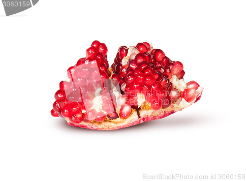 Image of Single Of Ripe Juicy Pomegranate