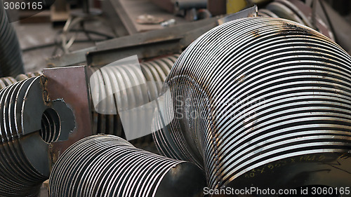 Image of Industrial parts at a factory