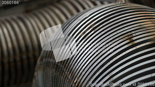 Image of Industrial steel components abstract