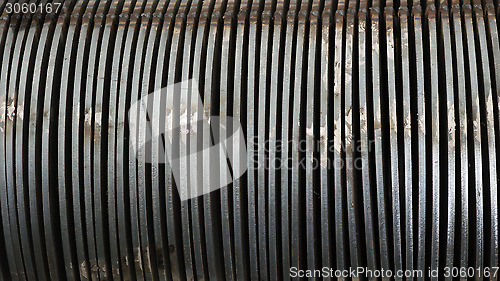 Image of Close-up of steel industrial component.