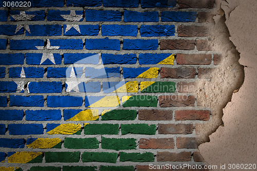 Image of Dark brick wall with plaster - Solomon Islands