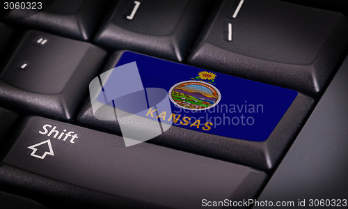 Image of Flag on keyboard