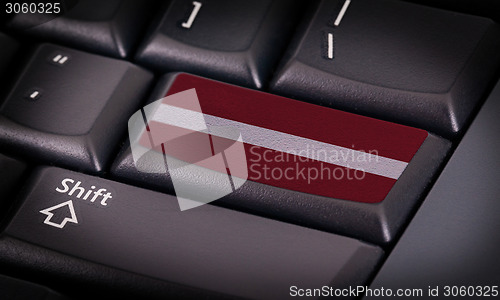 Image of Flag on keyboard