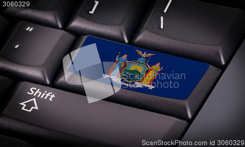 Image of Flag on keyboard