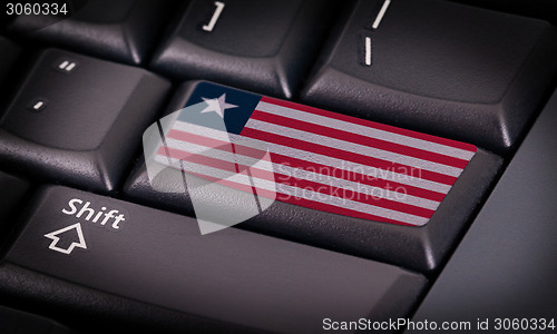 Image of Flag on keyboard