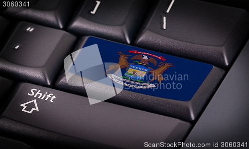 Image of Flag on keyboard