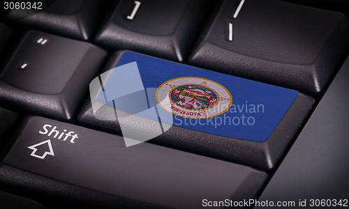 Image of Flag on keyboard