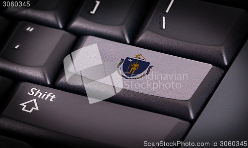 Image of Flag on keyboard