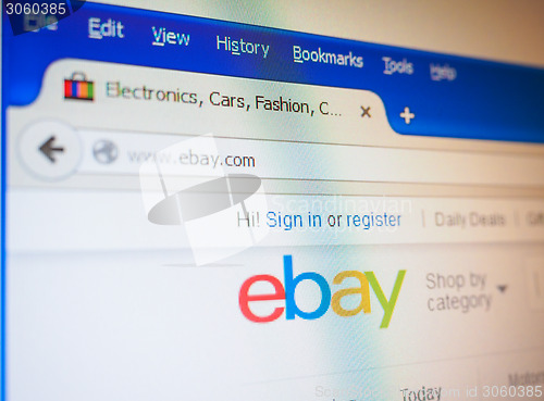 Image of Ebay home page