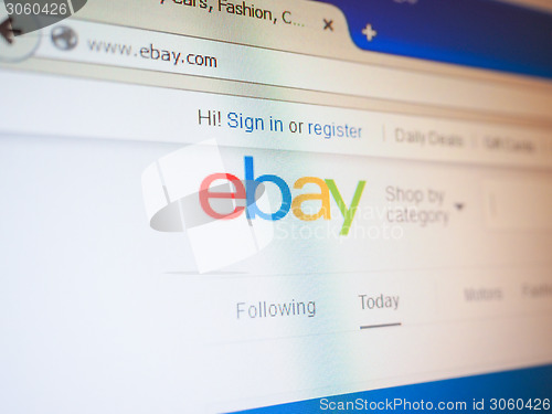 Image of Ebay home page