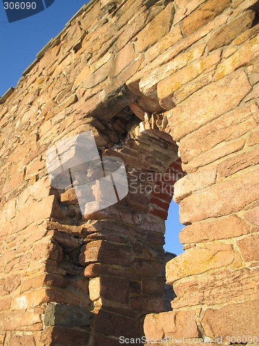 Image of Detail of the Margaretha church ruins in Maridalen, Oslo