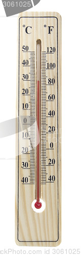 Image of wooden thermometer 