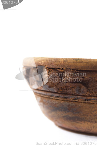 Image of Empty wooden bowl 